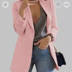 Brand New Bought From Airydress Comes From A Smoke And Pet Free Home Offers Are Welcome Slim Cardigan, Mode Mantel, Business Casual Blazer, Blazer Outfits Casual, Slim Fit Coat, Fall Blazer, Suit Jackets For Women, Women's Outfits By Occasions