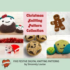 christmas knitting pattern collection - five festive knitting patterns