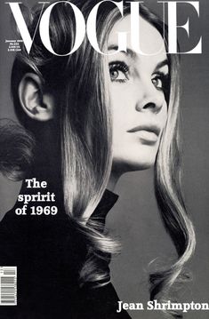 a woman with long blonde hair on the cover of a magazine, featuring an image of her