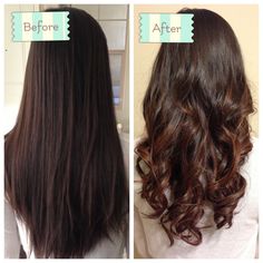 Did it once, and it was AMAZING... But do I do it again...? Digital perm and natural ombre for Asian hair. Perms Before And After, Straight Hair Perm, Spiral Perm, Hair Pictures