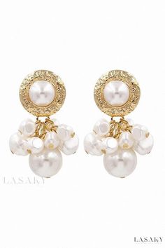 Lasaky - Elegant Pearl-Embellished Earrings for Refined Fashion Enthusiasts Refined Fashion, Stylish Clothes For Women, Sequin Mini, Sequin Mini Dress, Earring Backs, Tassel Earrings, Stylish Women, Clip On Earrings, Women's Accessories