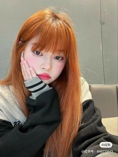 Seven Craft, Under Hair Dye, Cat Burglar, Cherry Red Hair, Freckles Girl, Hair Color Auburn, Pretty Hair Color, Haircuts Straight Hair, Long Hair With Bangs