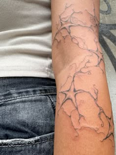 a person with a tattoo on their arm