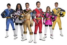 the power rangers are all dressed up in their costumes