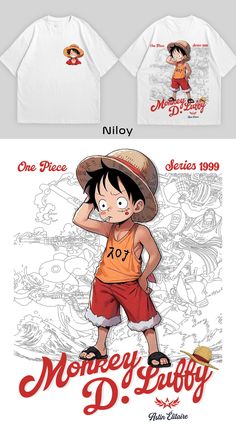 One Piece D, Diy Shirt Printing, Anime Graphics, Cool Shirt Designs, Japanese Tshirt, Anime Sweatshirt