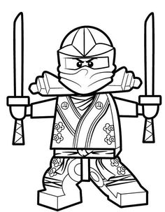 the lego ninja coloring pages for kids to print out and color with their own hands