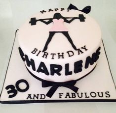 a birthday cake with the words happy birthday marlie and fabulous on it's side