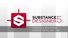 the logo for substance designer 5 is shown in red and grey colors, with an arrow pointing