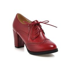 Category:Heels,Oxfords,Pumps; Upper Materials:Leather; Season:Spring,Summer,Fall; Heel Type:Chunky Heel; Gender:Women's; Size Suggestion:standard size, select your usual size; Toe Shape:Round Toe; Style:Elegant,Cute,Vacation; Heel Height(inch):2-3; Outsole Materials:Rubber; Occasion:Party,Daily,Outdoor; Closure Type:Lace-up; Pattern:Color Block; Listing Date:09/12/2023; Production mode:External procurement; 2024 Trends:Brogue,Vintage Shoes; Heel Height:Mid Heel Oxford Shoes Heels, Retro Clothes, Oxford Shoes Style, High Heel Dress, Oxford Heels, Heel Design, Chunky High Heels, Block Heel Shoes, Vestidos Vintage