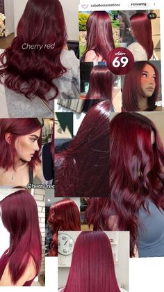 волосы Red Hair Looks, Red Hair Inspo, Wine Hair, Cherry Hair, Hair Inspiration Long, Dyed Hair Inspiration, Hair Inspiration Short, Hair Color Auburn, Pretty Hair Color