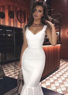 Mermaid Dress Girls, Purple Bandage Dress, Club Birthday, White Bandage Dress, Dress Mermaid, White Bodycon, Bandage Midi Dress, Bandage Dress Bodycon, White Bodycon Dress