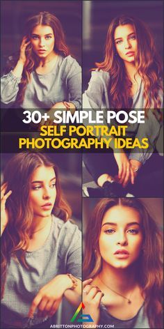 the cover of 30 simple pose self portrait ideas