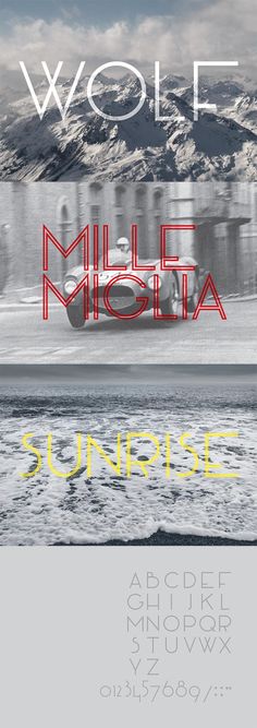 a poster with the words wolf and an image of a car driving on snow covered ground