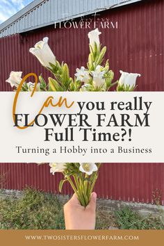 Curious how you can take your hobby flower garden and turn it into a full fledge flower business? In this video, I'm sharing my 3-step framework of you can go from part-time flower grower to full-time flower farmer! Garden Consulting Business, Box Gardens, Homestead Business, Homestead Lifestyle, Cut Garden, Growing Cut Flowers, Regenerative Farming, Flower Farming, Cut Flower Farm