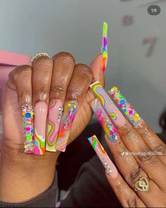 Trippy Fall Nails, November Nails, Great Nails, Glam Nails, Cute Nail Art, Beautiful Nail Designs, Hot Nails, Dope Nails