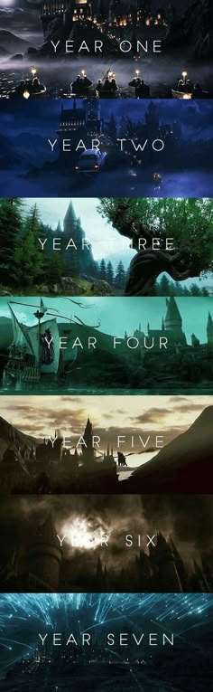 four different movies that are in the same box art for final fantasy film, year one and year two