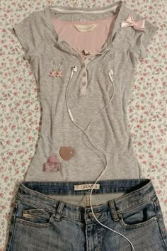 No Neckline Shirt, Casual Coquette Outfit Summer, 2014 Girly Outfits, Miacore Outfits, Cute Pink Outfit Ideas, Real Coquette Outfit, H2o Inspired Outfits, Lizbeth Core, Girly Y2k Outfits