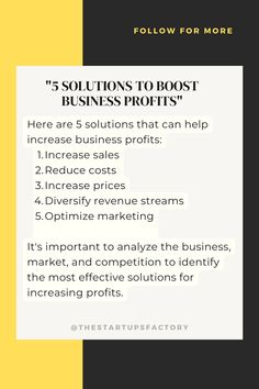 an info sheet describing the benefits of business profits