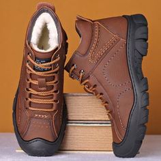 Snow Boots Waterproof, Leather Hiking Boots, Orthopedic Shoes, Mens Snow Boots, Boots Waterproof, Warm Boots, Rounded Toe Boots, Boot Types