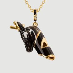 This deer whistle necklace showcases an Japanese Art Deco influenced design, with a solid gold vermeil construction and shimmering black enamel. 🦌💫 Boasting a loud decibel sound, it is fully functional and perfect for everyday wear. The loud decibel sound is perfect for outdoor activities, ensuring you have an extra layer of visibility and protection. It is designed to be heard by wildlife up to a quarter mile away. 🌲🔊 Deer are important figures in the myths and folklore of many cultures aro Japanese Art Deco, Whistle Necklace, Black Deer, Deer Necklace, Types Of Gold, Gold Piece, Vermeil Jewelry, Black Enamel, Gold Plated Jewelry