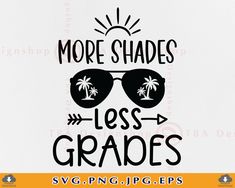 some shades less grads svg cut file