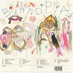 an image of a magazine cover with children's drawings and words written on it