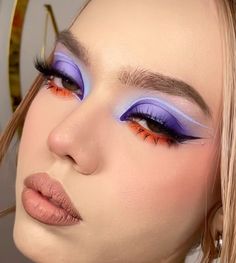 Makeup Illustration, Everyday Makeup Tutorials, Makeup Looks To Try, Face Art Makeup, Makeup To Try, Rave Makeup, Inspo Makeup, Fun Makeup, Swag Makeup