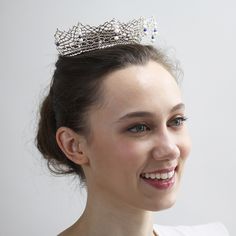 This regal silver tiara is made from lace with six pearls and lapis lazuli pendants dangling from the lace crest. The lace inside is Puy-en-Velay cotton bobbin lace from the 1930s France. Royal Crowns, Silver Tiara, Royal Tiaras, Hair Jewels, Pink Swarovski, Hair Adornments, Lace Jewelry, French Wedding