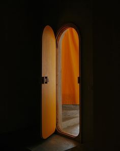 an open door with the light coming through it