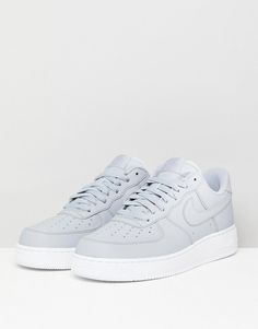 Nike Air Force 1 '07 sneakers in grey | ASOS Grey Nike Sneakers, Sneaker Culture, Air Air, Cute Nike Shoes