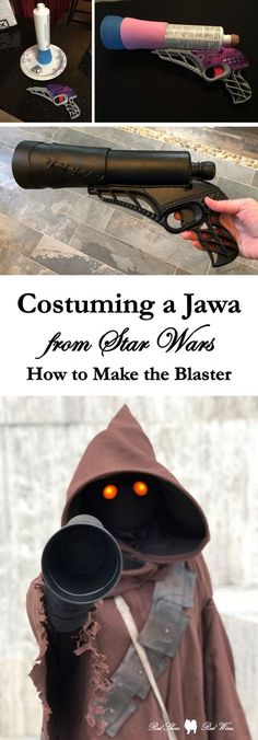 a collage of photos showing how to make a costume