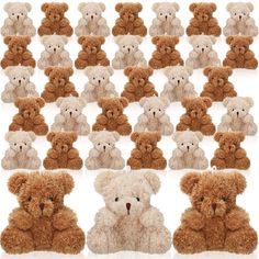 PRICES MAY VARY. Sufficient Quantity: you will receive 36 pieces of mini bears in classic brown and apricot colors (18 pieces for each color), which are enough to meet your needs for daily decoration and replacement, ideal for serving as party favors for your friends, or incentive class prizes Wide Applications: the mini bear plush features lovely and plush appearance, which can win favors from people from most ages, and well match with various occasions, such as Valentines Day, wedding, ceremon Tiny Stuffed Animals, Teddy Bear Baby Shower Theme, Plush Bears, Bear Baby Shower Theme, Stuffed Bears, Small Teddy Bears, Teddy Bear Theme, Creative Baby Shower, Baby Shower Theme Decorations