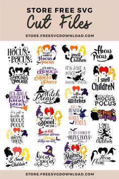 halloween svt files for silhouettes and cut files