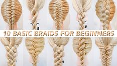 Different Braid Hairstyles, Braids Step By Step, Tan Skin Blonde Hair, Different Braids, Easy Everyday Hairstyles, Hairstyle Youtube, Cute Braided Hairstyles, Diy Braids