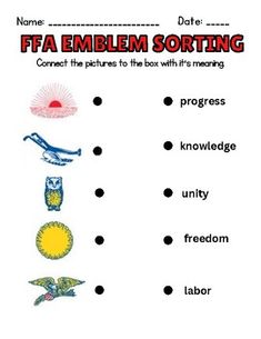 an english worksheet for children to learn how to write the word ffa