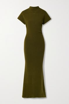 Maxi Dress Green, Chunky Boots, Elegant Outfit, Proenza Schouler, Modest Outfits, Strappy Sandals, Net A Porter, Pretty Dresses