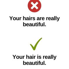 two signs that say your hair is really beautiful