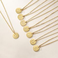 Gold Initial Charmy Necklace Double Sided Delicate Pendant Necklaces Fashion Gift #initial #necklace #pendant #dainty #jewelry Classic Gold Jewelry, Jewellery Pictures, Gold Jewelry Design, Dainty Necklaces, Golden Chain, School Bags For Girls, Initial Necklace Gold, Trending Looks, Initial Pendant Necklace