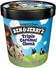 ben & jerry's everything but the ice cream is in a plastic cup with black lid