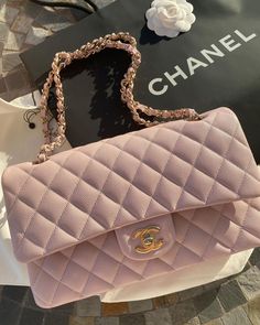 Pink Chanel Bag, Dr Shoes, Luxury Bags Collection, Girly Bags, Pink Chanel, Luxury Purses, Girly Accessories, Fancy Bags, Pretty Bags