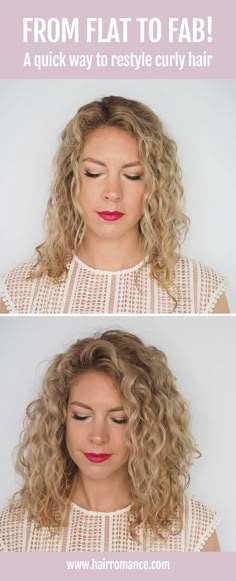 How to restyle curly hair fast and get mega volume - Hair Romance Hair Romance, Hair Help, Curly Hair Care, Curly Hair Tips, Curly Hair Cuts, Volume Hair, Short Curly Hair, Hair Today, Great Hair