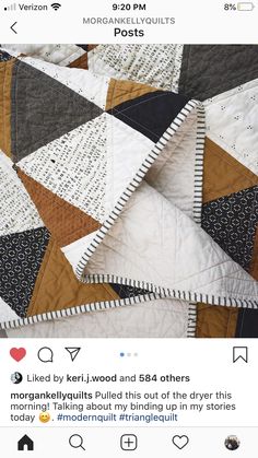 an image of someone's quilt on their twitter account