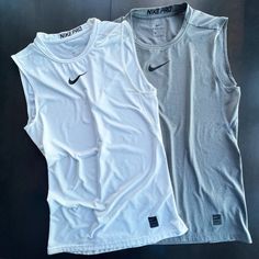 Nike Dri Fit Tank Tops, Classic White Nike Tops, Classic White Sports Top, Athletics Aesthetic, Gym Clothes For Men, Basketball Outfit, Trash Fashion, Gymwear Outfits, Masc Outfits