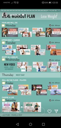 the home workout plan is shown in this graphic style, with instructions for how to do it