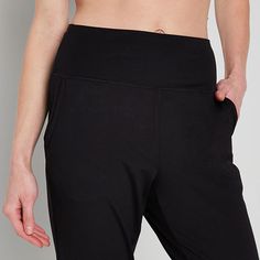 Pull on this sleek yet comfy pair of Xersion women's high-rise jogger pants for active days or workouts. Made from a smooth recycled stretchy fabric with quick-dry properties, these pants have an elastic-waist, two pockets, and cuffed legs. Pair it with a tank top or workout tee. Front Style: Flat FrontFeatures: Quick Dry, Stretch FabricClosure Type: Full ElasticFit: Regular FitPockets: 2 Side Slip PocketsRise: High RiseSupport: Light SupportFiber Content: 87% Polyester, 13% SpandexFabric Descri Casual Sports Leggings With Straight Leg, Casual Sports Leggings Straight Leg, Relaxed Fit High Waist Athleisure Bottoms, Relaxed Fit High Waist Bottoms For Athleisure, Versatile Joggers For Yoga, Athleisure Activewear With Straight Leg And Pockets, Athleisure Straight Leg Sports Leggings, Athleisure Loungewear Bottoms With Contoured Waistband, Athleisure High-waisted Gym Pants