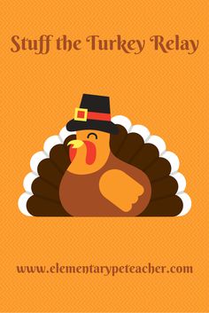 a turkey with a pilgrim hat on it's head and the words stuff from the turkey