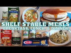 #PantryCooking #ShelfCooking #PrepperMealsHello there!! Today we're going to make three shelf stable pantry meals that are great in an emergency! I hope you ... Prepper Meals, Shelf Stable Meals, Food Pantry Donations, Bag Meals, Meal Kits Diy, Food Rotation, Pantry Meals, Pantry Challenge