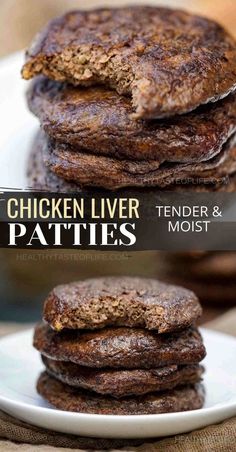 chicken liver patties stacked Offal Recipes, Meat Patties, Organ Meats, Liver And Onions, How To Cook Liver, Chicken Liver Pate