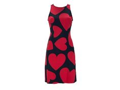 Vintage Moschino black dress with red hearts print. Invisible back zipper. Size Small, cotton blend material. It has stretch. Made in Italy in the 90s decade. Great vintage condition. ATTENTION‼️ IMPORTANT INFORMATION BELOW⬇️ INTERNATIONAL FAST SHIPPING VIA DHL EXPRESS. PHONE NUMBER☎️ AND EMAIL📧 are required for a successful delivery, message me before your purchase. ❌SHIPPING NOT AVAILABLE TO PO BOXES❌ Due to the current global situation, shipments will be made once a week. Estimated delivery Hearts Dress, Vintage Moschino, Moschino Dress, 90s Clothing, Hearts Print, Clothing Vintage, Heart Dress, Red Hearts, European Union