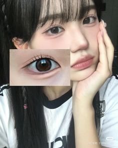 J Makeup, Double Lid Makeup, Japan Makeup, Inspo Poses, Show Makeup, Teenager Makeup, Woman Aesthetic, Selfie Inspo, Korean Eye Makeup